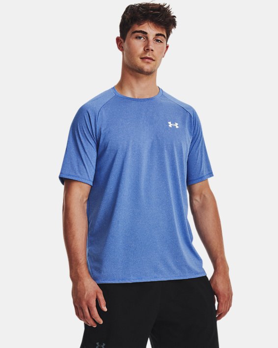 Camiseta de manga corta con textura UA Tech™ 2.0 para hombre, Blue, pdpMainDesktop image number 0